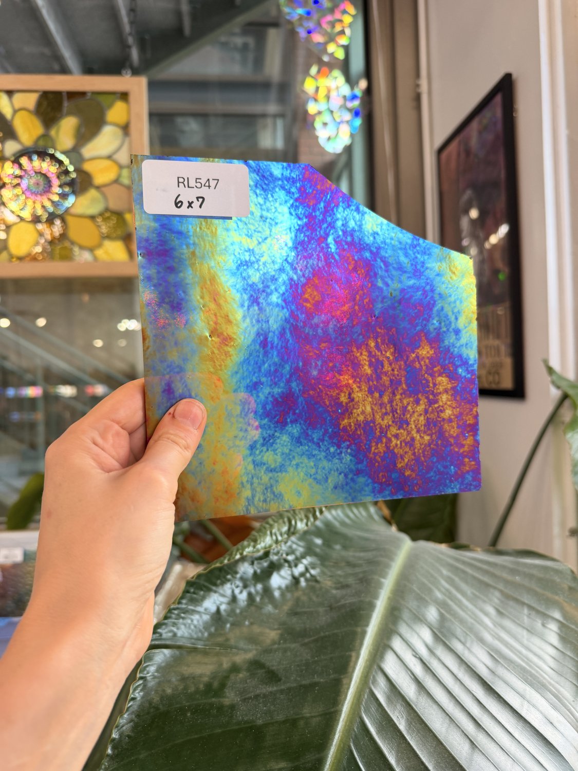 Red Transparent Iridescent Luminescent Fusible 96 COE Wissmach Sheet Glass