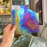 Red Transparent Iridescent Luminescent Fusible 96 COE Wissmach Sheet Glass