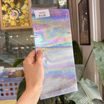 Purple White Wispy Wissmach Sheet Glass
