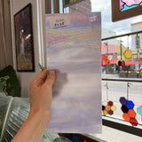 Purple White Wispy Wissmach Sheet Glass