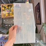 Transparent White Wispy Vintage Armstrong Sheet Glass