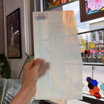 Transparent White Wispy Vintage Armstrong Sheet Glass