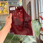 Red Transparent Waterglass Sheet Glass