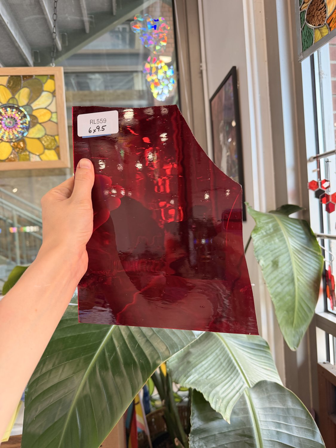 Red Transparent Waterglass Sheet Glass