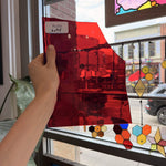 Red Transparent Waterglass Sheet Glass