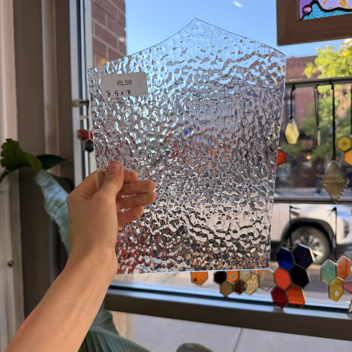 Clear Hammered Sheet Glass