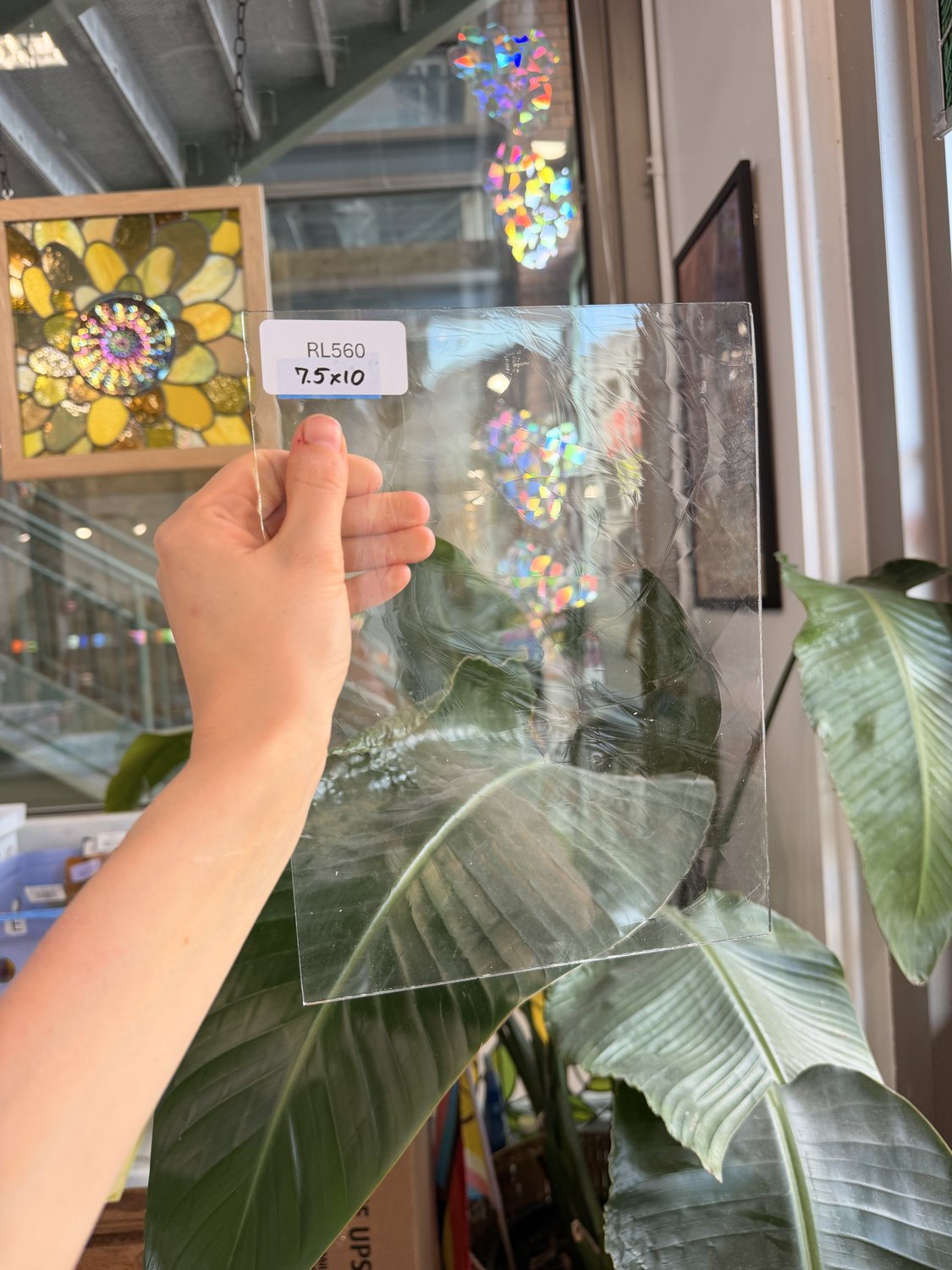 Clear Transparent Textured GNA Sheet Glass