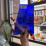 Dark Blue Transparent Wissmach Fusible 96 COE Sheet Glass