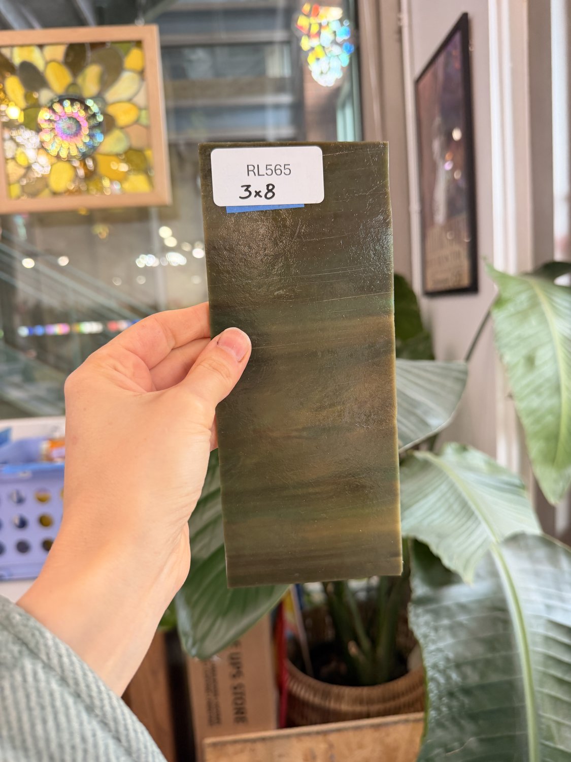 Dark Brown Mixed Vintage Kokomo Sheet Glass