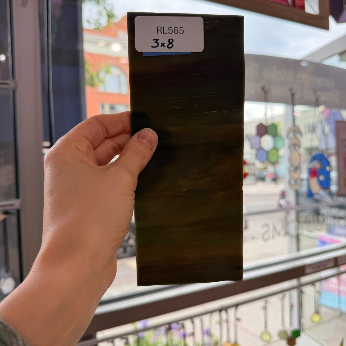 Dark Brown Mixed Vintage Kokomo Sheet Glass