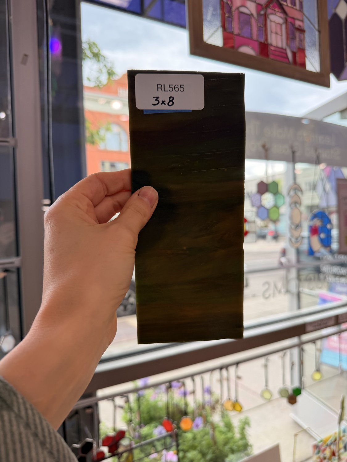 Dark Brown Mixed Vintage Kokomo Sheet Glass