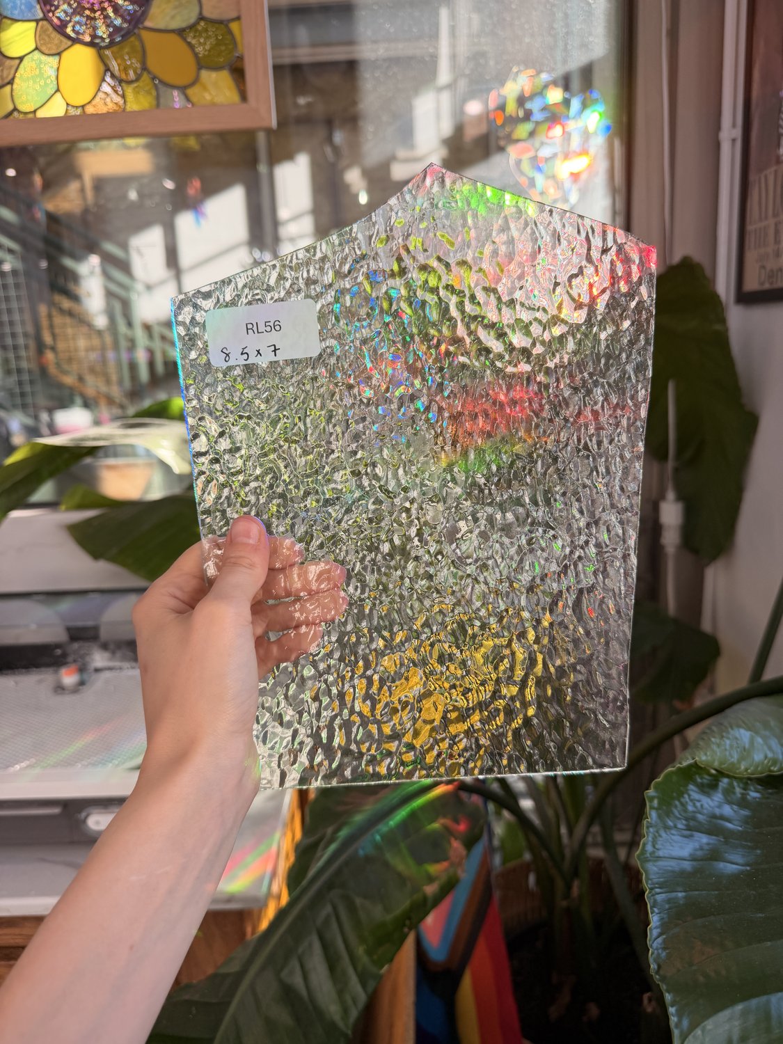 Clear Hammered Sheet Glass
