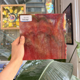 Red Mixed Mottled Uroboros Sheet Glass