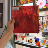 Red Mixed Mottled Uroboros Sheet Glass