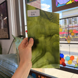 Dark and Lime Green Opal Kokomo Sheet Glass – RL575