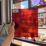Transparent Mixed Red Kokomo Sheet Glass