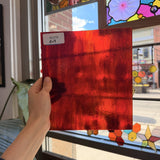 Transparent Mixed Red Kokomo Sheet Glass