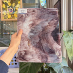 White Purple Mixed Wispy Opal Kokomo Sheet Glass – RL582