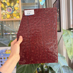 Dark Red Mottled Vintage Uroboros Sheet Glass