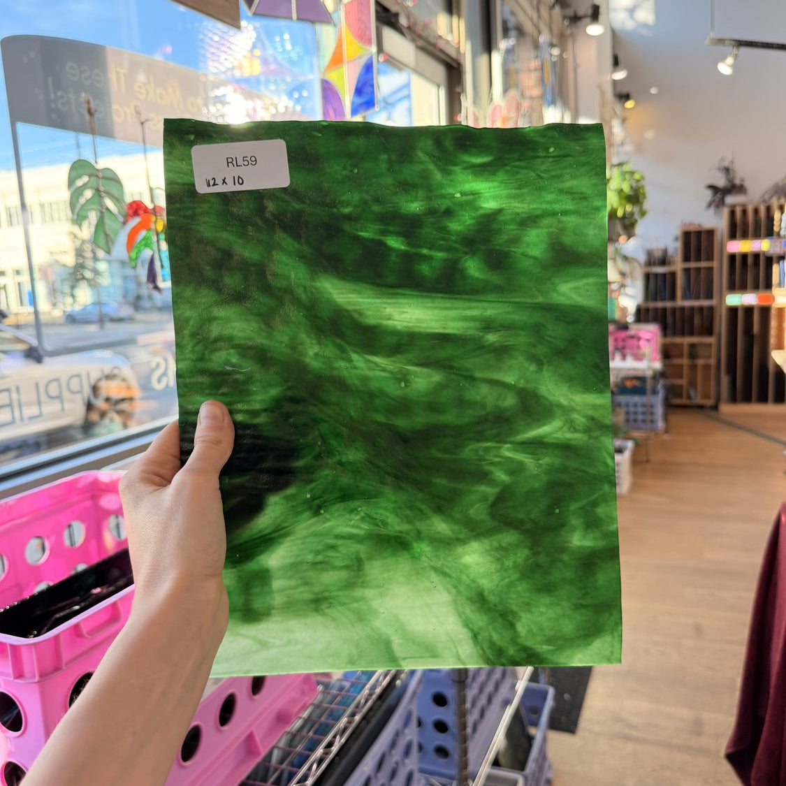 Dark Green Moody Youghiogheny Sheet Glass