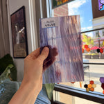 Vintage Purple White Clear Wispy Sheet Glass – RL590