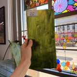 Dark and Lime Green Opal Kokomo Sheet Glass – RL591