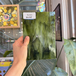 Dark and Lime Green Opal Kokomo Sheet Glass – RL593