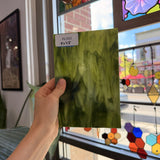Dark and Lime Green Opal Kokomo Sheet Glass – RL593