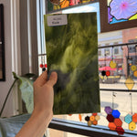 Dark and Lime Green Opal Kokomo Sheet Glass – RL594