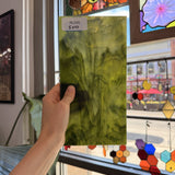 Dark and Lime Green Opal Kokomo Sheet Glass – RL595