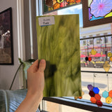 Dark and Lime Green Opal Kokomo Sheet Glass – RL596