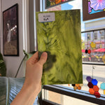 Dark and Lime Green Opal Kokomo Sheet Glass – RL598