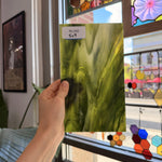 Dark and Lime Green Opal Kokomo Sheet Glass – RL599