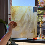 Tan Clear Stipple Youghiogheny Sheet Glass