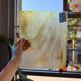 Tan Clear Stipple Youghiogheny Sheet Glass