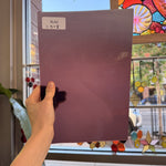 Vintage Opal Plum Pink Red Mouthblown Sheet Glass