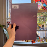 Vintage Opal Plum Pink Red Mouthblown Sheet Glass