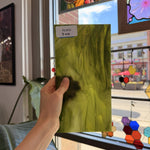 Dark and Lime Green Opal Kokomo Sheet Glass – RL600