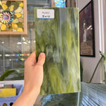 Dark and Lime Green Opal Kokomo Sheet Glass – RL602