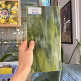 Dark and Lime Green Opal Kokomo Sheet Glass – RL602