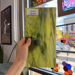 Dark and Lime Green Opal Kokomo Sheet Glass – RL602