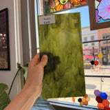 Dark and Lime Green Opal Kokomo Sheet Glass – RL603