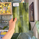 Dark and Lime Green Opal Kokomo Sheet Glass – RL605