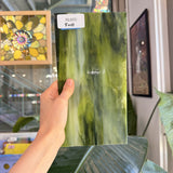 Dark and Lime Green Opal Kokomo Sheet Glass – RL605