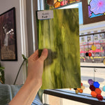 Dark and Lime Green Opal Kokomo Sheet Glass – RL605