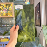 Dark and Lime Green Opal Kokomo Sheet Glass – RL606