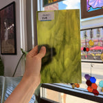Dark and Lime Green Opal Kokomo Sheet Glass – RL607