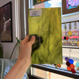Dark and Lime Green Opal Kokomo Sheet Glass – RL607