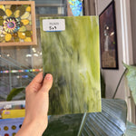 Dark and Lime Green Opal Kokomo Sheet Glass – RL609