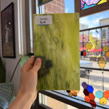 Dark and Lime Green Opal Kokomo Sheet Glass – RL609